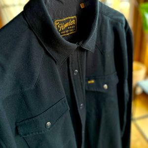 Howler Brothers - Stockman Stretch Snapshirt - Black XL - Excellent Condition